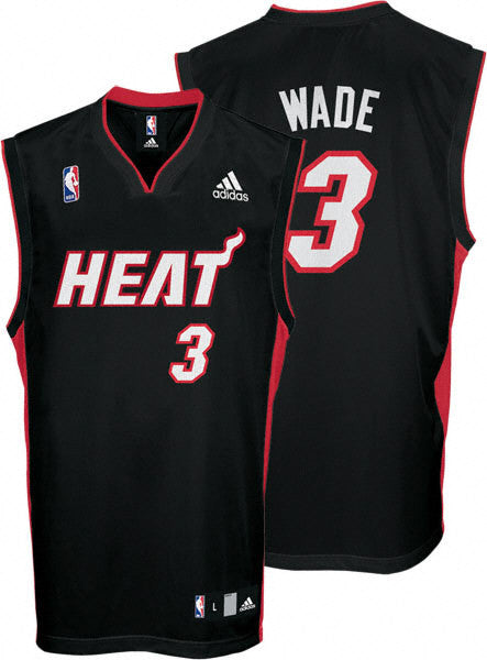 NBA Dwyane Wade 3 Miami Heat Baseball Jersey