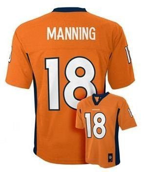 Buy the Youth Orange Denver Broncos 18 Manning Football Jersey Size 2T