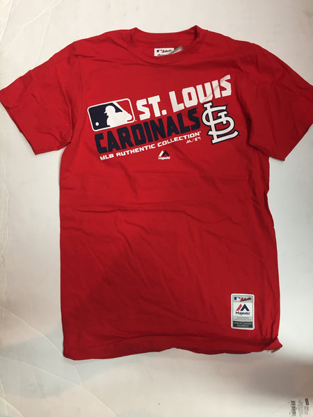 St. Louis Cardinals Adult Black MLB Majestic T-Shirt