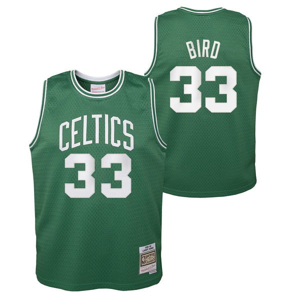  OuterStuff Youth Larry Bird Boston Celtics Green Hardwood  Classic Jersey (Youth Small) : Sports & Outdoors