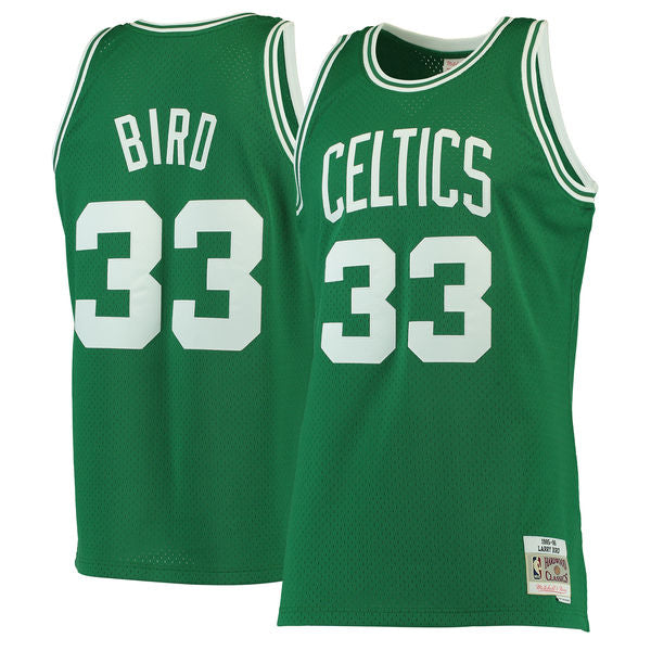 Wholesale Celtics No. 33 Bird Retro Jersey Black Active Duty