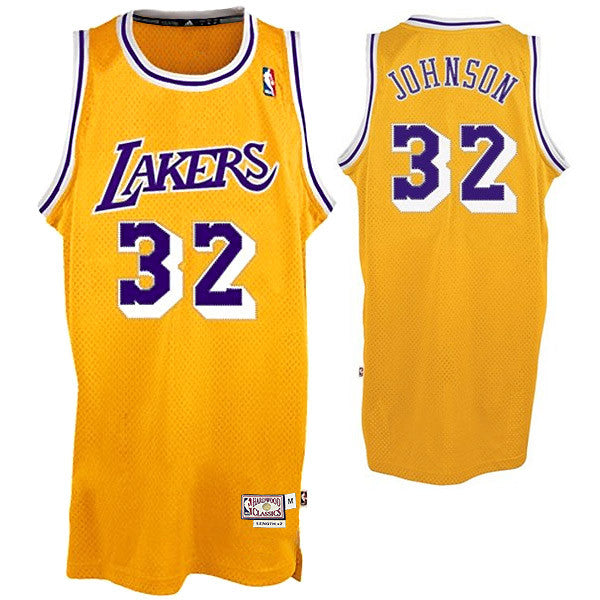 Magic Johnson #32 Los Angeles Lakers Adidas NBA Throwback adidas Swingman  Jersey - Gold