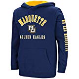 Colosseum Marquette Golden Eagles Mock Neck Pullover Hoodie Women's S Gray