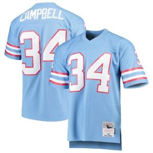 Houston Oilers NFL Earl Campbell Mitchell & Ness Sewn Jersey