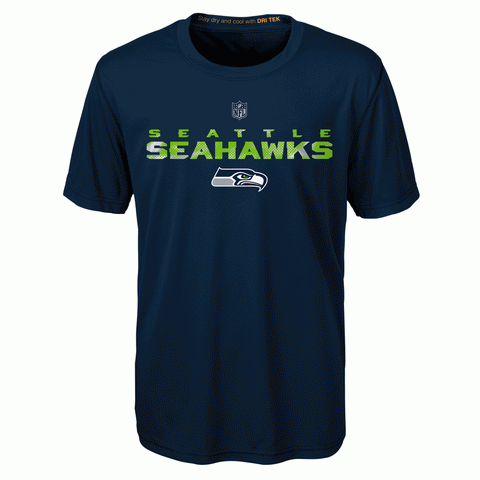 Seattle Seahawks Youth NFL Reflective Performance Shirt