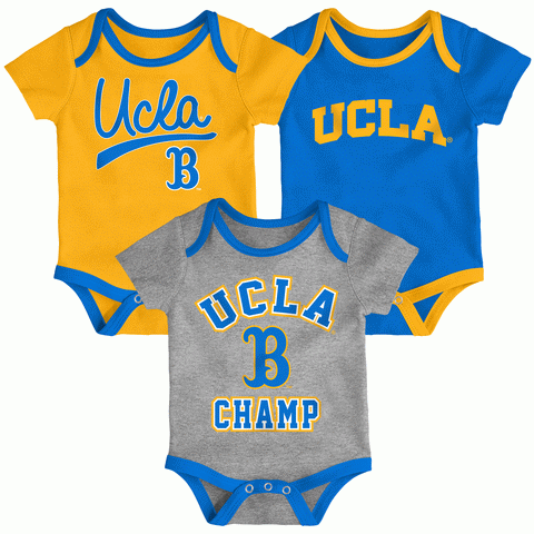 UCLA Bruins Infant Champ 3-Piece Creeper Set Onesie