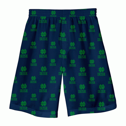 Notre Dame Irish Youth Blue/Green Pajama Shorts