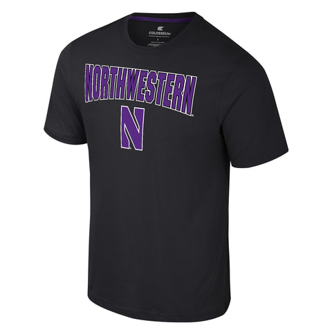 Northwestern Wildcats Men's Colosseum Black/Purple Shirt