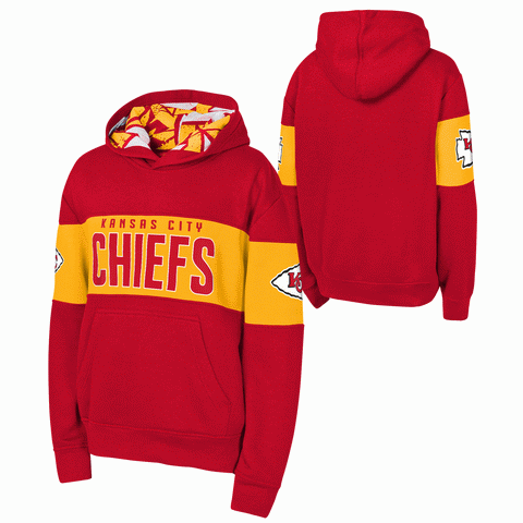 Kansas City Chiefs Youth NFL Pullover Sweatshirt Hoodie