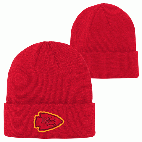 Kansas City Chiefs Red Winter Hat with no Pom