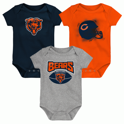 Chicago Bears NFL Infant 3-Piece Creeper Set