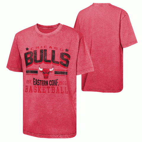 Chicago Bulls Youth NBA Red Short Sleeved Shirt