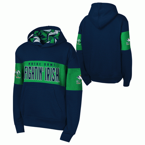 Notre Dame Fightin' Irish Youth Red Zone Pullover Sweatshirt Hoodie