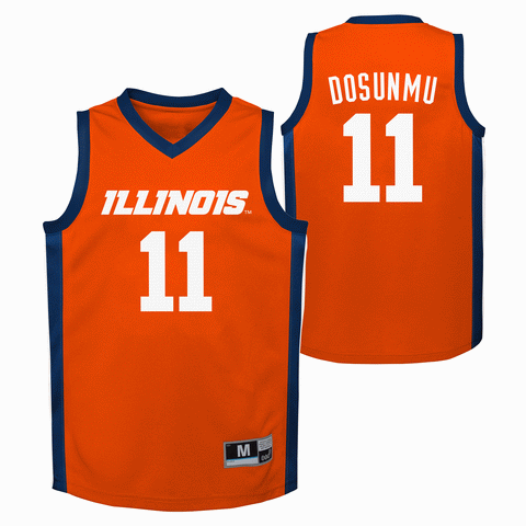 Ayo Dosunmu # 11 Illinois Fighting Illini Youth College Basketball Jersey