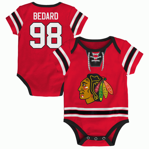 Chicago Blackhawks NHL Infant Connor Bedard #98 Onesie