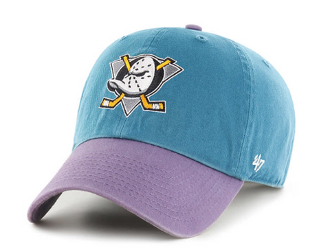 Anaheim Ducks Adult 47 Brand Vintage Teal Clean Up Adjustable Hat