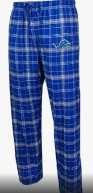 Detroit Lions Adult College Concepts Flannel Pajama Pants