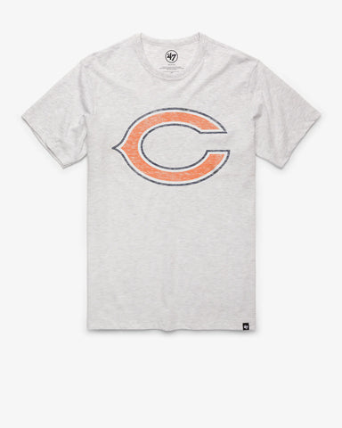 Chicago Bears Adult '47 Brand Relay Grey Short Sleeved Shirt