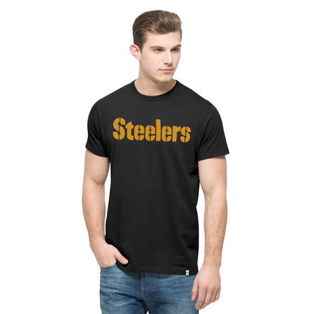 47 Brand Pittsburgh Steelers T-Shirt - Men's T-Shirts in Jet Black