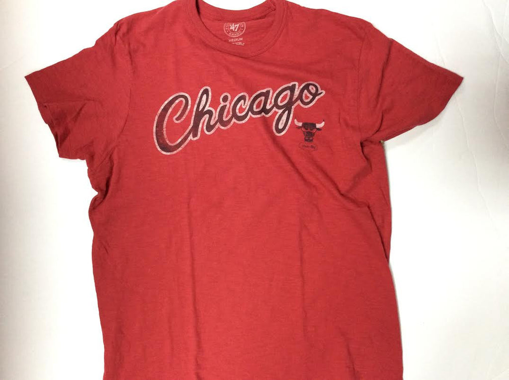 47 Chicago Bulls White Cannon Ink Washed T-Shirt X-Large