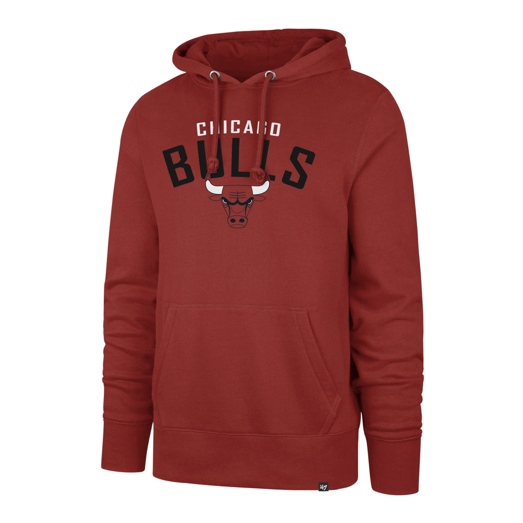 Men's Antigua Red Chicago Bulls Logo Victory Pullover Hoodie Size: Large