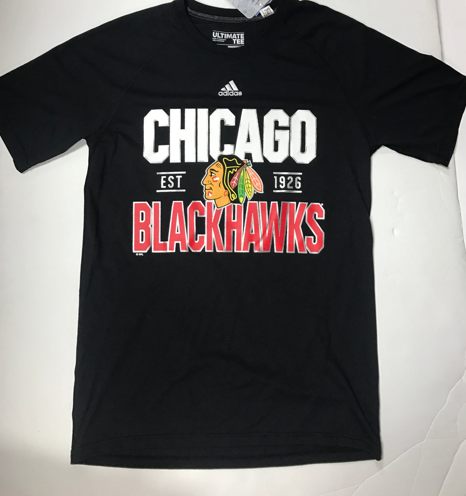 Chicago Blackhawks adidas Original Six Tri-Blend T-Shirt - Gray