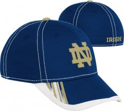NCAA '47 Brand Notre Dame Fighting Irish Snapback Hat Cap Yellow Flat Navy  Bill - Sinbad Sports Store