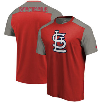 St. Louis Cardinals 47 Brand Gray with Distressed Logo Throwback Club SS T- Shirt