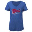 Outerstuff Chicago Cubs Youth Girls Fly The Flag T-Shirt 14