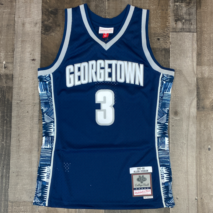 Lids Youth Allen Iverson Georgetown Hoyas Mitchell & Ness 1995-96 Replica  Swingman Jersey - Gray