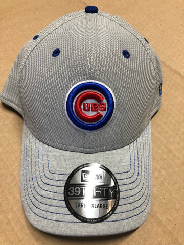 Men's Chicago Cubs New Era Black Team Clubhouse 39THIRTY Flex Hat