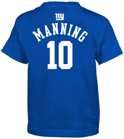 Eli Manning #10 New York NY Giants Reebok Blue On Field Home Jersey  Men's LARGE