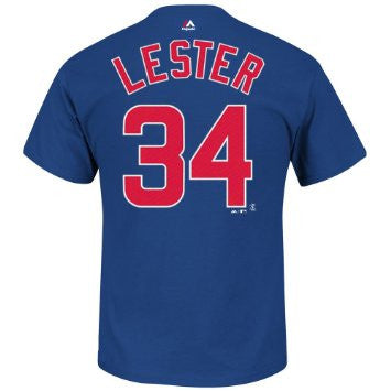 John Lester Chicago Cubs Jersey T Shirt Majestic Blue Short -  Israel