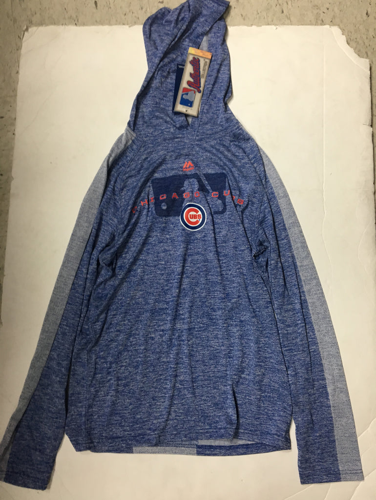 Levelwear Chicago Cubs Blue Gear Long Sleeve 1/4 Zip Pullover, Blue, 100% POLYESTER, Size XL, Rally House
