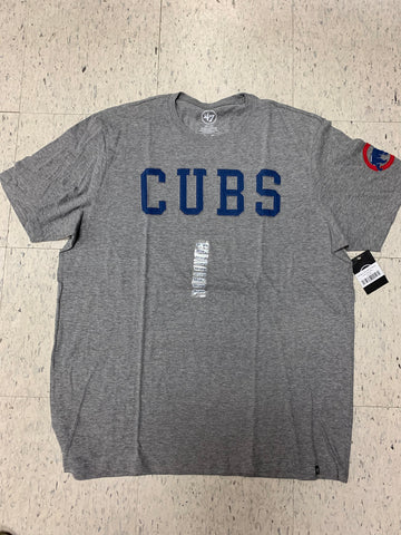 Chicago Cubs Mitchell & Ness Big & Tall Cooperstown Collection 2-Hit T-Shirt  - Heathered Gray