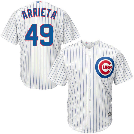 Jake Arrieta Chicago Cubs Autographed Majestic Blue Authentic Jersey with  2015 Stats Inscriptions - #49 In a Limited Edition of 49