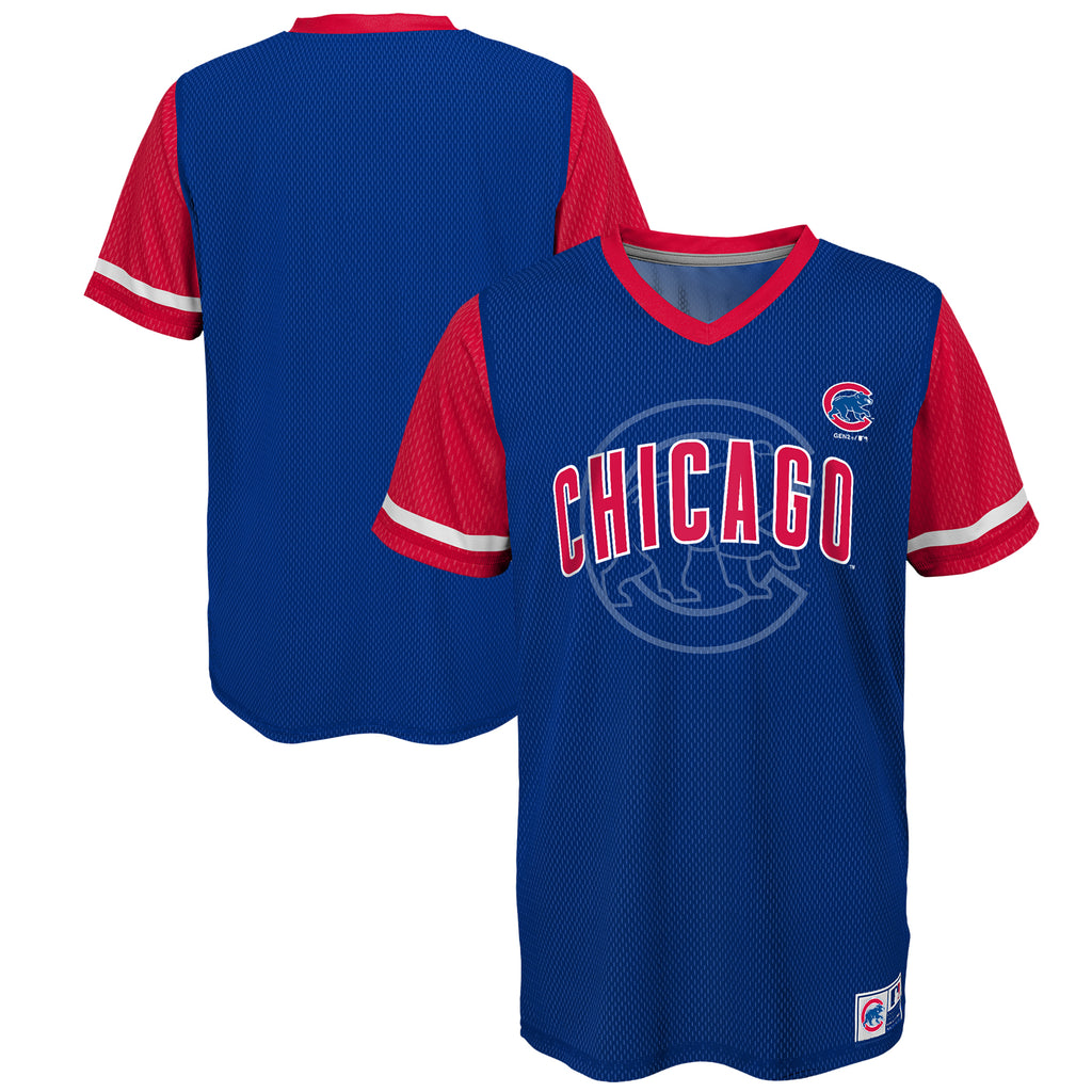 Outer Stuff Cubs Mbl Youth Sanitized Home Jerseys Medium (10/12)