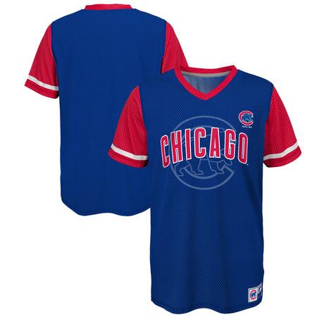  Outerstuff Chicago Cubs Blank Blue Youth Team Leader Alternate  Jersey (Large 14/16) : Sports & Outdoors