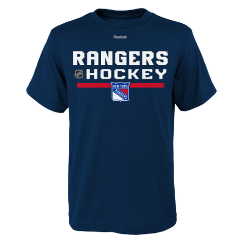 New York Rangers Center Ice Play Dry Performance Short Sleeve Shirt by  Reebok