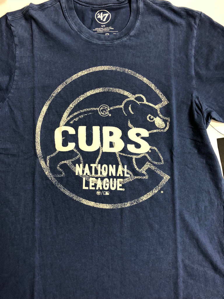 47 Chicago Cubs Blue Imprint Super Rival Short Sleeve T Shirt